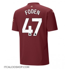 Manchester City Phil Foden #47 Terza Maglia 2024-25 Manica Corta